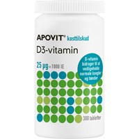 APOVIT D-vitamin 25 μg, 300 stk.